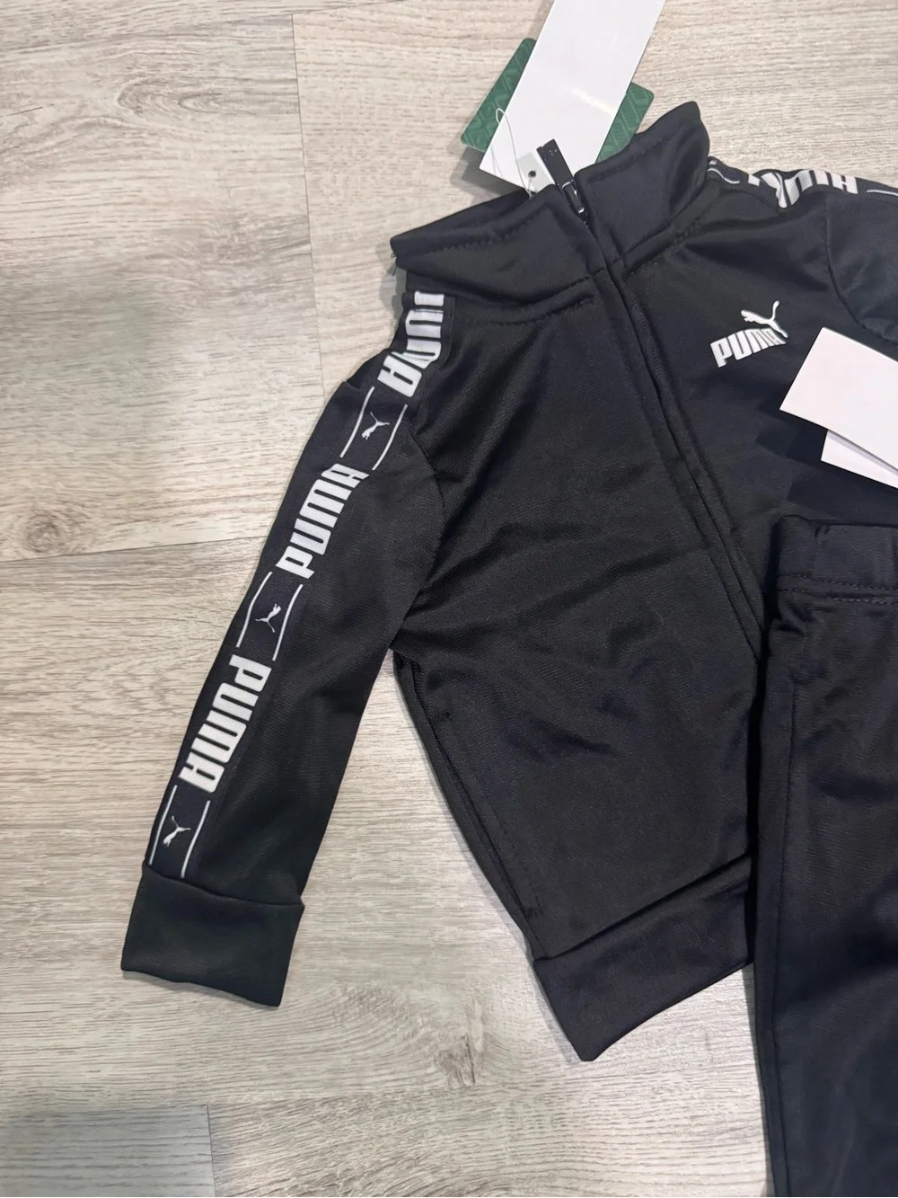 Puma Black Kids Track Jacket & Jogger Set - Picture 2 of 3